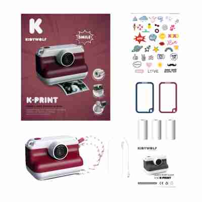 Contenu complet du coffret K-Print Bordeaux avec accessoires