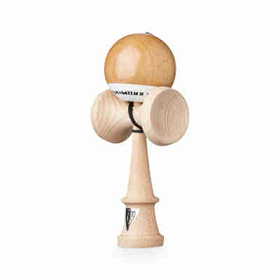 Kendama Pop LOL Naked KROM en bois naturel avec boule reliée par une ficelle