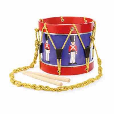 Petit tambour La garde royale Vilac avec baguettes et cordon