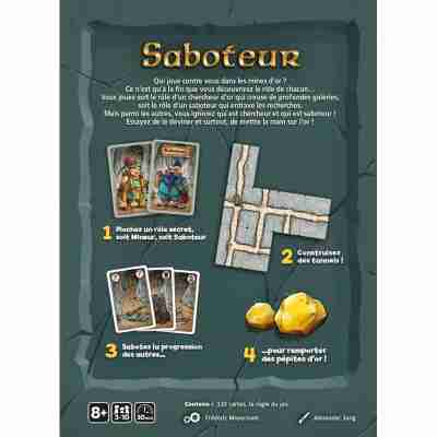 Présentation des rôles mineurs et saboteurs dans le jeu Saboteur