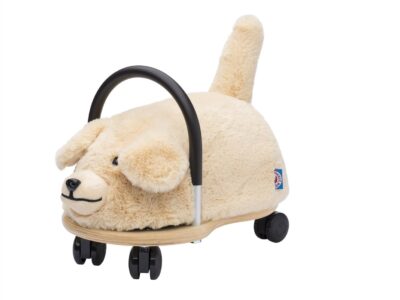 Porteur Wheely Bug Chien avec revêtement peluche crème