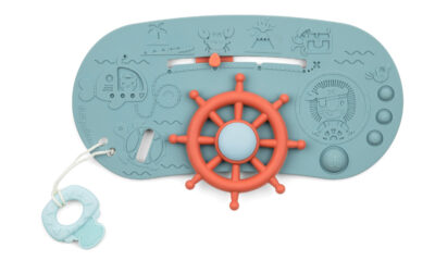 Panneau de bain bateau pirate Lilliputiens avec gouvernail et activités