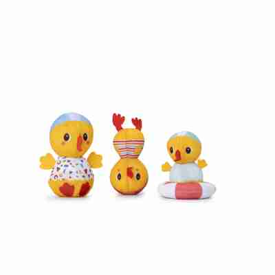 Ptit Loustic – Magasin de jeux et jouets à Saint-Étienne 3 Maman canard et deux canetons Lilliputiens prêts à jouer dans l'eau