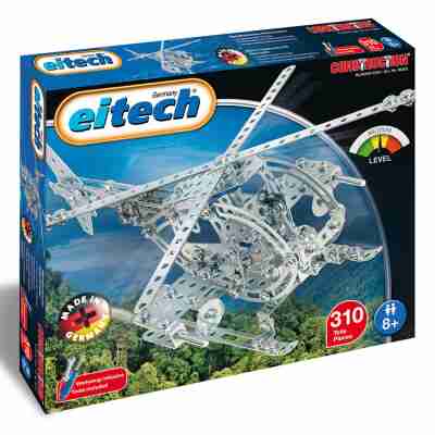 Ptit Loustic – Magasin de jeux et jouets à Saint-Étienne 9 Boîte de l’Hélicoptère Eitech C205 en métal avec 310 pièces à assembler