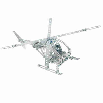 Hélicoptère Eitech C205 assemblé en métal avec grand rotor et skis d’atterrissage