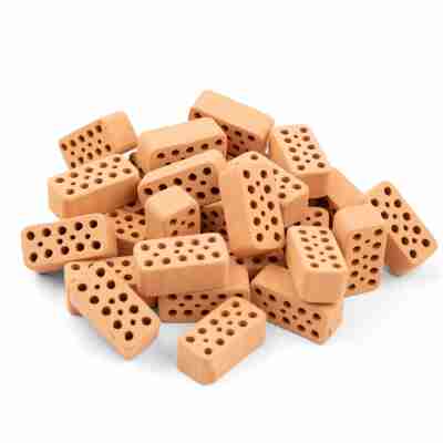 Ptit Loustic – Magasin de jeux et jouets à Saint-Étienne 10 Briques rouges miniatures Teifoc pour compléter les coffrets de construction