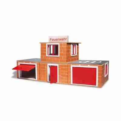 Ptit Loustic – Magasin de jeux et jouets à Saint-Étienne 6 Caserne de pompiers Teifoc construite avec de véritables petites briques
