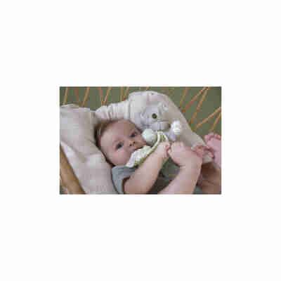 Bébé avec le doudou lange koala Kaloo de la collection Petit Songe