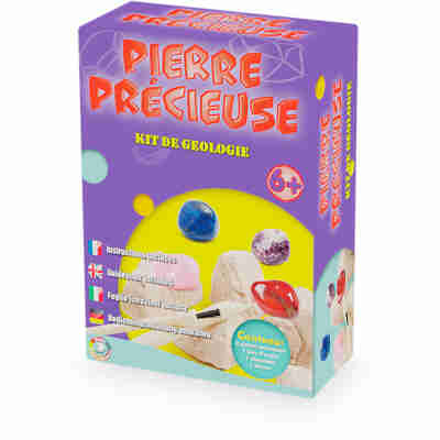 Kit géologie Pierre Précieuse Ulysse avec bloc d’argile et outils de fouille