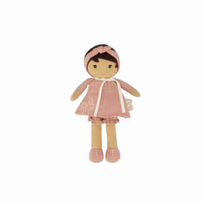 Poupée Amandine Kaloo de 25 cm avec robe rose poudré et bandeau assorti