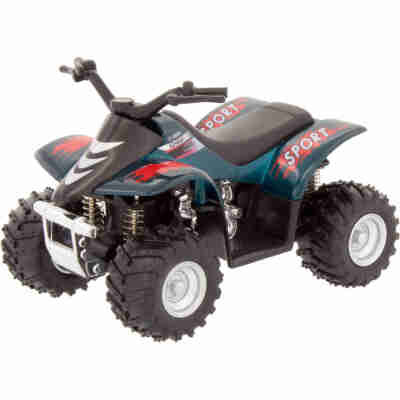 Quad miniature Ulysse vert avec mécanisme à rétrofriction et pneus à crampons