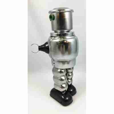 Robot de collection argenté MS640 en métal vu de dos