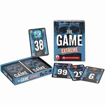 The Game Extrême de Oya avec boîte ouverte et cartes numérotées
