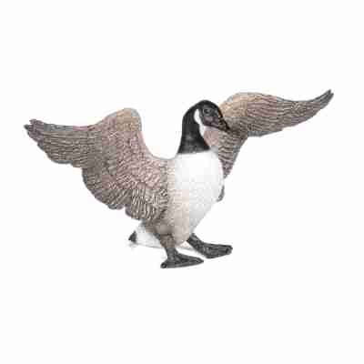 Figurine Oie Bernache Papo 50277 avec les ailes déployées et le plumage détaillé