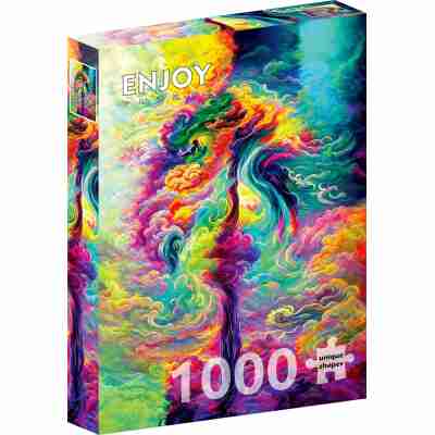 Ptit Loustic – Magasin de jeux et jouets à Saint-Étienne 3 Boîte du puzzle Enjoy All My Dreams de 1000 pièces avec composition abstraite multicolore