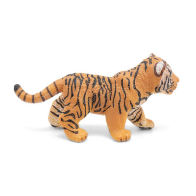 Ptit Loustic – Magasin de jeux et jouets à Saint-Étienne 8 Figurine Bébé tigre Papo vue de dos avec queue et pelage rayés