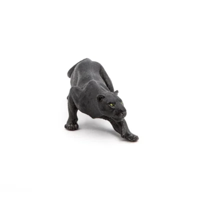Figurine Panthère noire Papo vue de trois quarts en position de marche