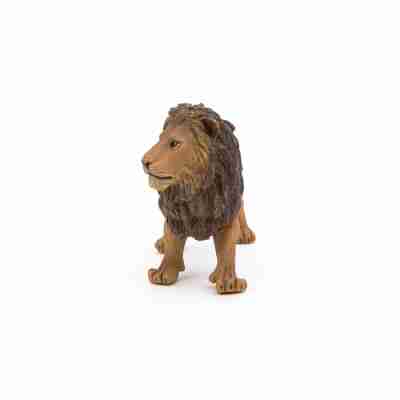 Lion Papo 50040 vu de face avec sa crinière sculptée