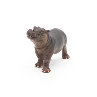 Ptit Loustic – Magasin de jeux et jouets à Saint-Étienne 3 Figurine Bébé hippopotame Papo 50052 vue de trois quarts