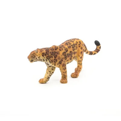 Jaguar Papo 50094 de profil avec pelage tacheté et queue annelée