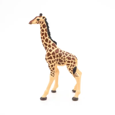 Figurine Girafon Papo 50100 de profil avec pelage brun tacheté