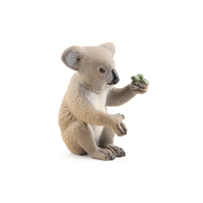 Figurine Koala Papo 50111 assise tenant des feuilles dans sa patte