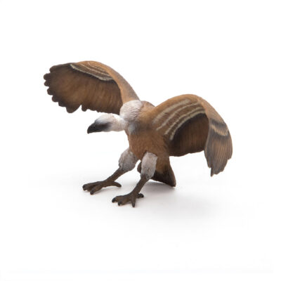 Figurine Vautour Papo 50168 en posture d'atterrissage avec ailes ouvertes et pattes tendues
