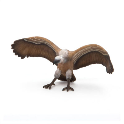 Figurine Vautour Papo 50168 de face avec les ailes largement déployées