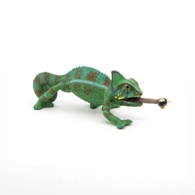 Figurine Caméléon Papo 50177 avec langue déployée et insecte capturé