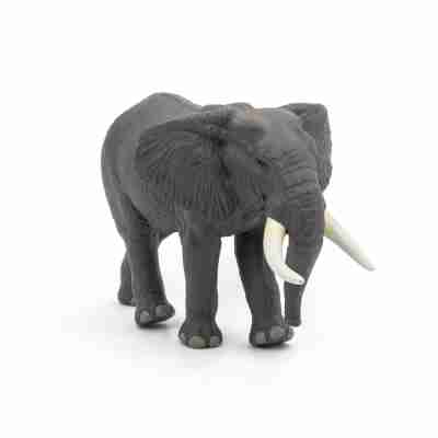 Figurine Éléphant d'Afrique Papo 50192 avec grandes oreilles, trompe et défenses