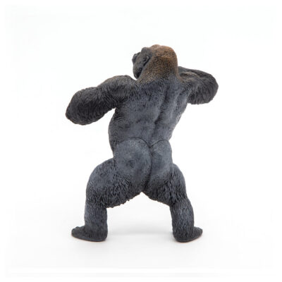 Figurine Gorille des montagnes Papo vue de dos montrant sa carrure et son pelage sculpté