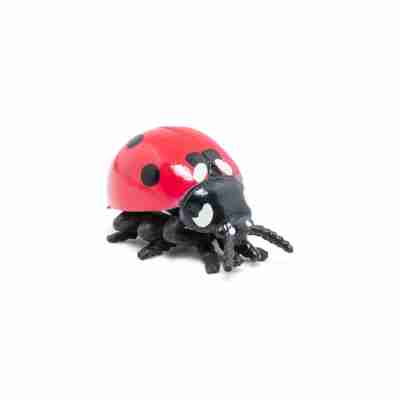 Figurine Coccinelle Papo 50257 rouge à points noirs avec antennes et six pattes