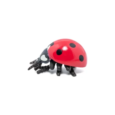 Ptit Loustic – Magasin de jeux et jouets à Saint-Étienne 6 Figurine Coccinelle Papo vue de profil avec élytres rouges et points noirs