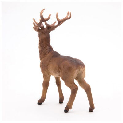Figurine Cerf Papo 53008 vue de dos avec ramure et pelage sculptés