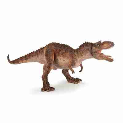 Figurine Gorgosaurus Papo 55074 dinosaure carnivore brun avec mâchoire articulée ouverte