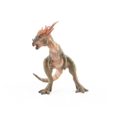 Figurine Stygimoloch Papo 55084 vue de face avec tête hérissée de longues pointes
