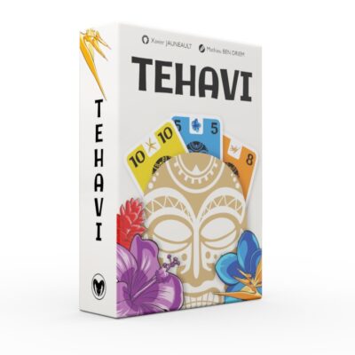 Boîte du jeu Tehavi Aries Studios décorée de fleurs et de cartes colorées