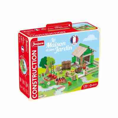 Valisette La maison et son jardin Jeujura 8080 avec jeu de construction de 130 pièces