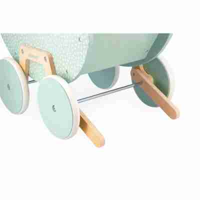 Détail des roues et du système anti-bascule du Landau Zen Janod