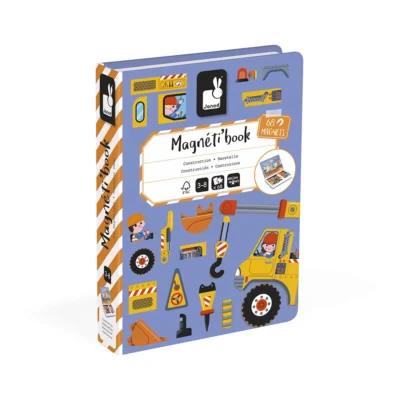 Coffret Magnéti'book construction Janod J02526 avec 50 magnets