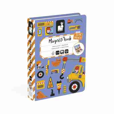 Coffret Magnéti'book construction Janod J02526 avec 50 magnets