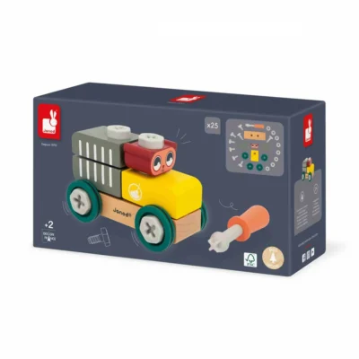 Boîte de la voiture à bricoler Ours Brico'Kids Janod J06458 dès 2 ans